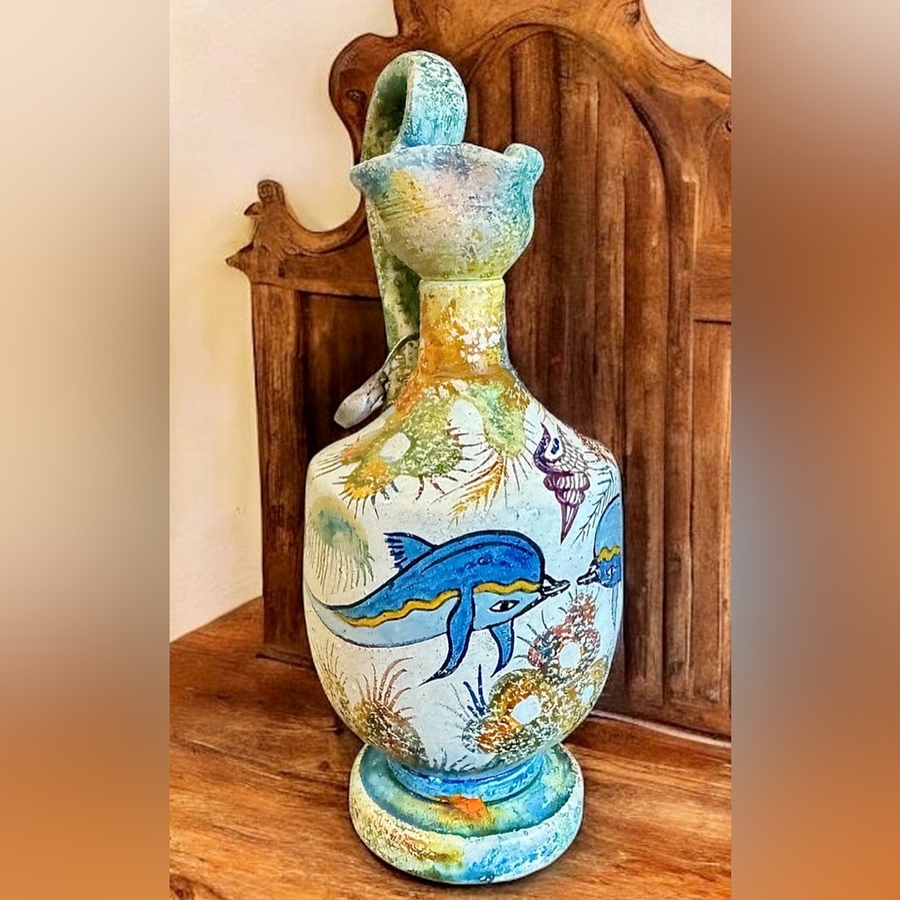 Minoan Style (c.1500 B.C.) Handmade Greek Jug Vase